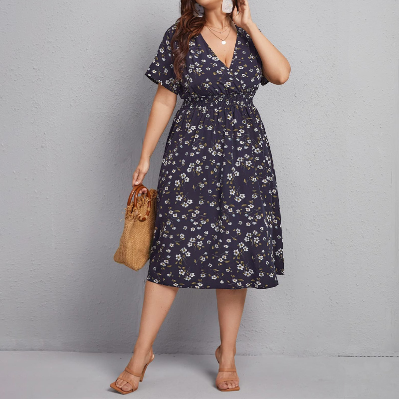 Plus Size Women's Dress, Flowe - огляд і ціна Romper Floral Print