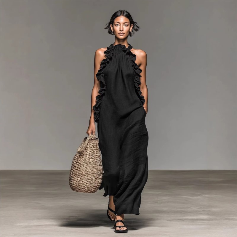 Customization Women's Sexy Hal - огляд і ціна Maxi Dress Halter